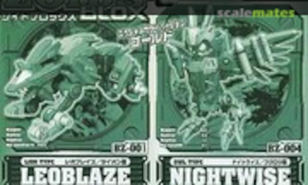 1:72 BZ-001 Leoblaze &amp; BZ-004 Nightwise Special Color Version - Gold (TOMY )