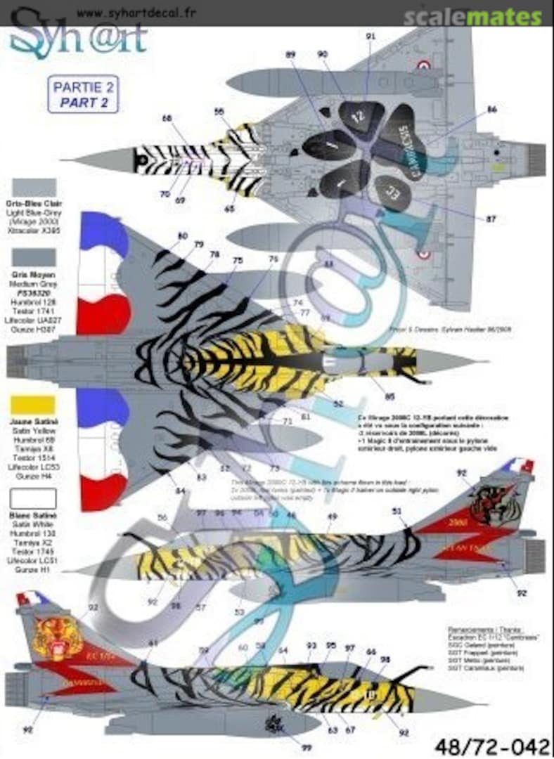 Boxart Dassault Mirage 2000C 72-042 Syhart