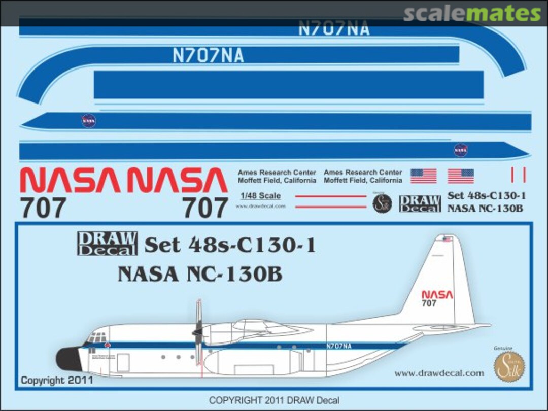 Boxart Lockheed NC-130B Hercules 48-C130-1S Draw Decal