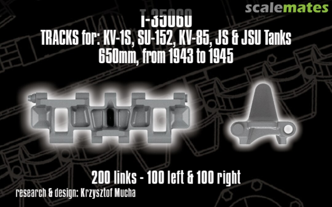 Boxart KV-1S, SU-152, KV-85, JS&JSU tanks 650 tracks T-35060 QUICKTRACKS