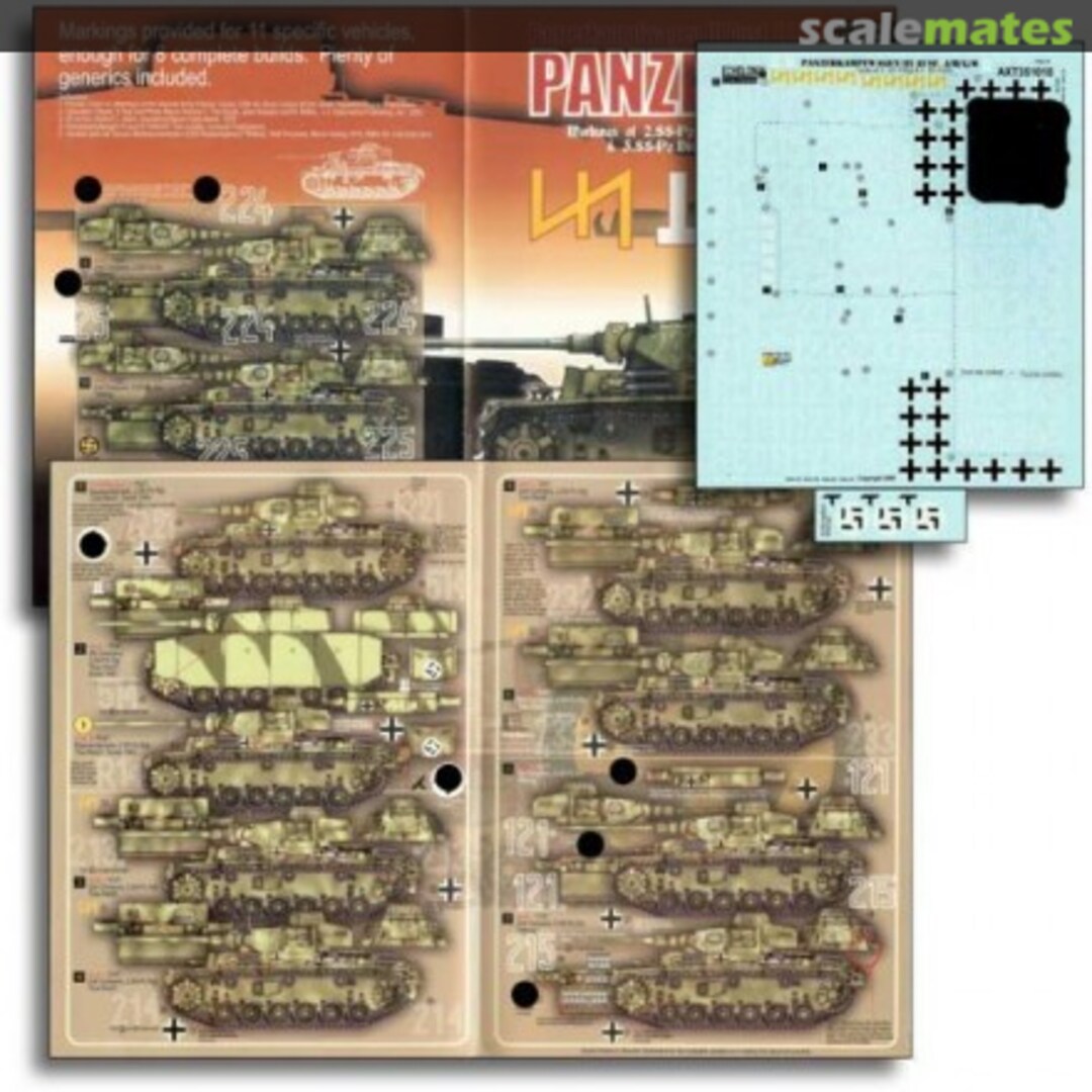 Boxart Das Reich & Wiking Panzer III Ausf J/L/M AXT351018 Echelon Fine Details