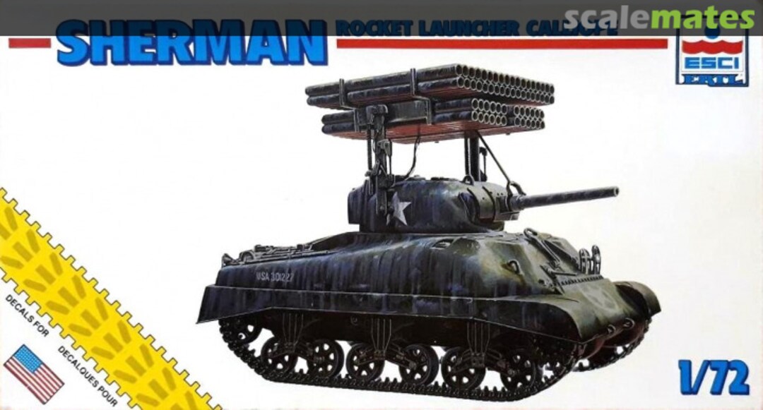 Boxart Sherman Rocket Launcher Calliope 8313 ESCI/ERTL