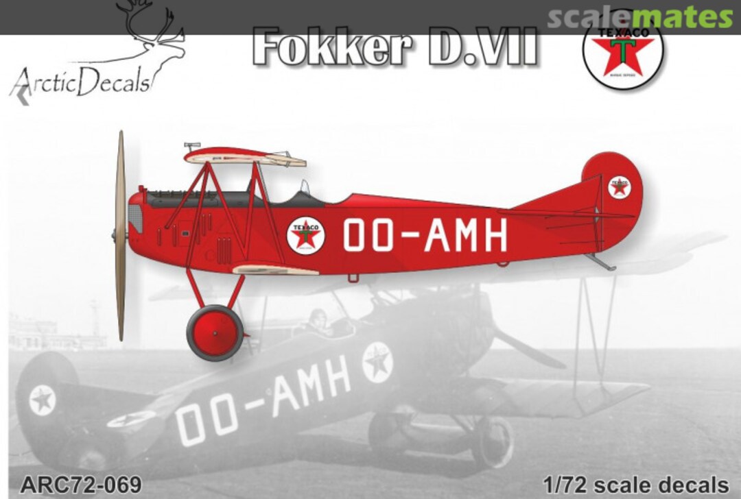 Boxart Fokker D.VII Texaco ARC72-069 Arctic Decals