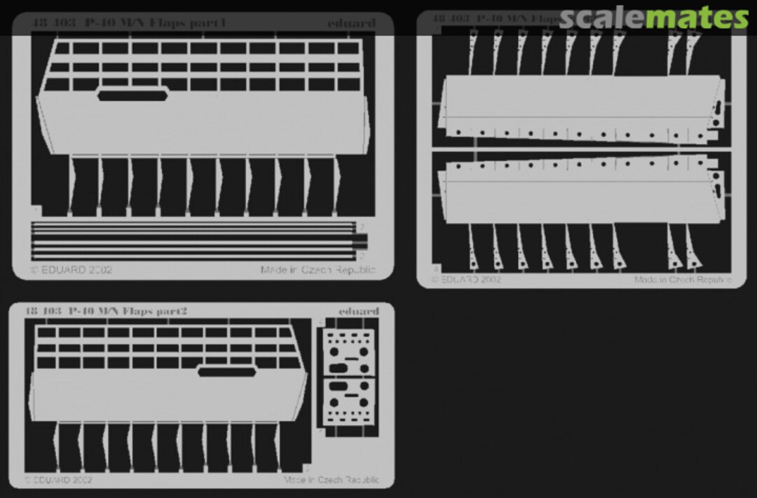Boxart P-40M/N Flaps 48403 Eduard