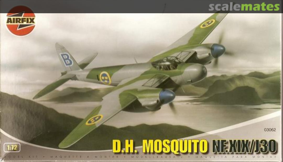 Boxart D.H. Mosquito NF.XIX/J30 03062 Airfix