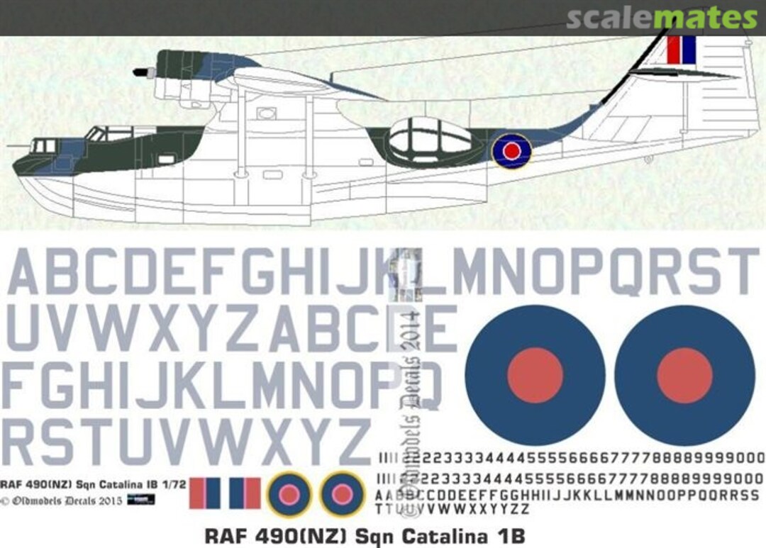 Boxart RAF 490(NZ) Sqn Catalinas OMD0772 Oldmodels Decals