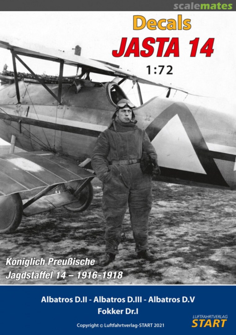 Boxart Decal-sheet for the book “Jasta 14” LD 012 Luftfahrtverlag Start