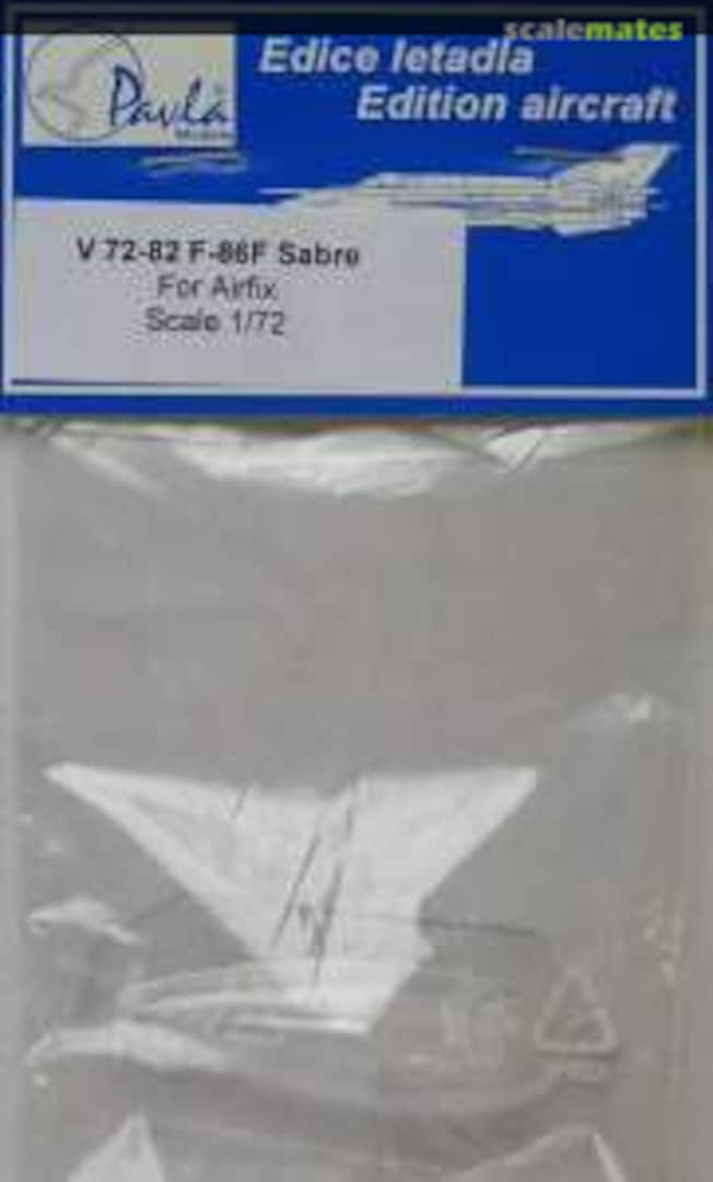 Boxart F-86F Sabre Vacuform Canopy V 72-82 Pavla Models