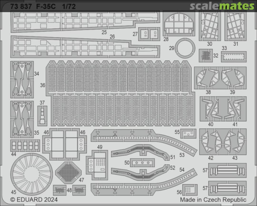 Boxart F-35C detail set 73837 Eduard