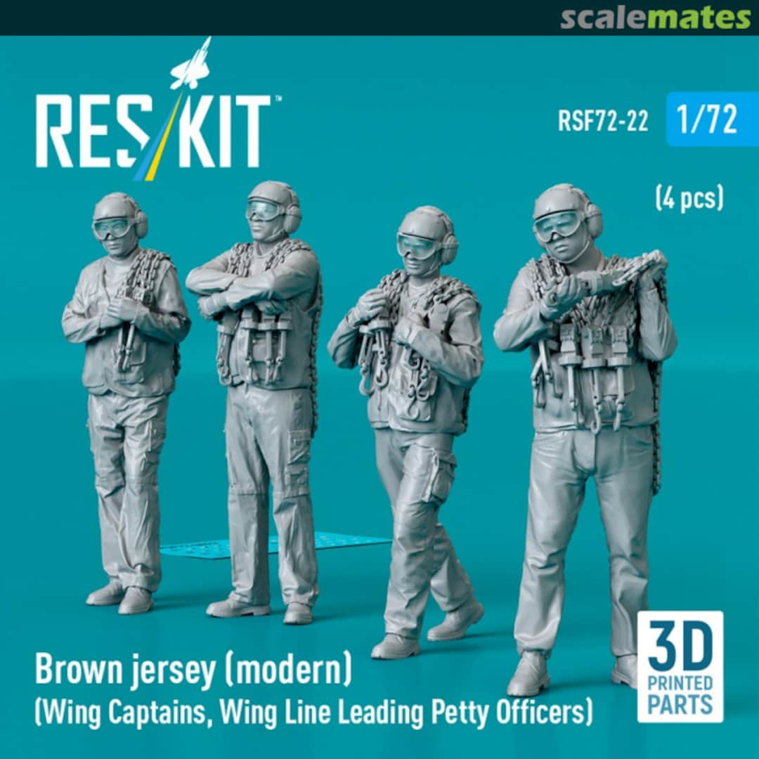 Boxart Brown jersey (modern) (Wing Captains, Wing Line Leading Petty Officers) (4 pcs) RSF72-0022 ResKit