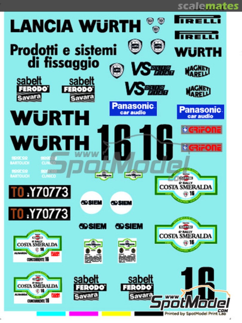 Boxart Lancia 037 Rally Evo II sponsored by Wurth #16 PLB2-095358 Print Lab Decals