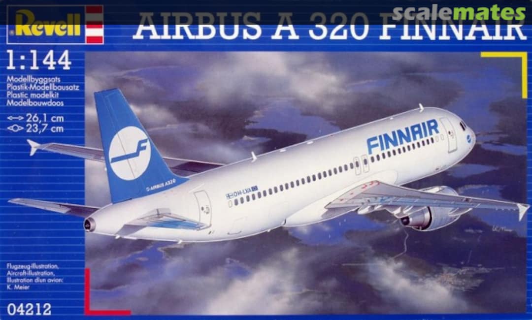 Boxart Airbus A320 Finnair 04212 Revell