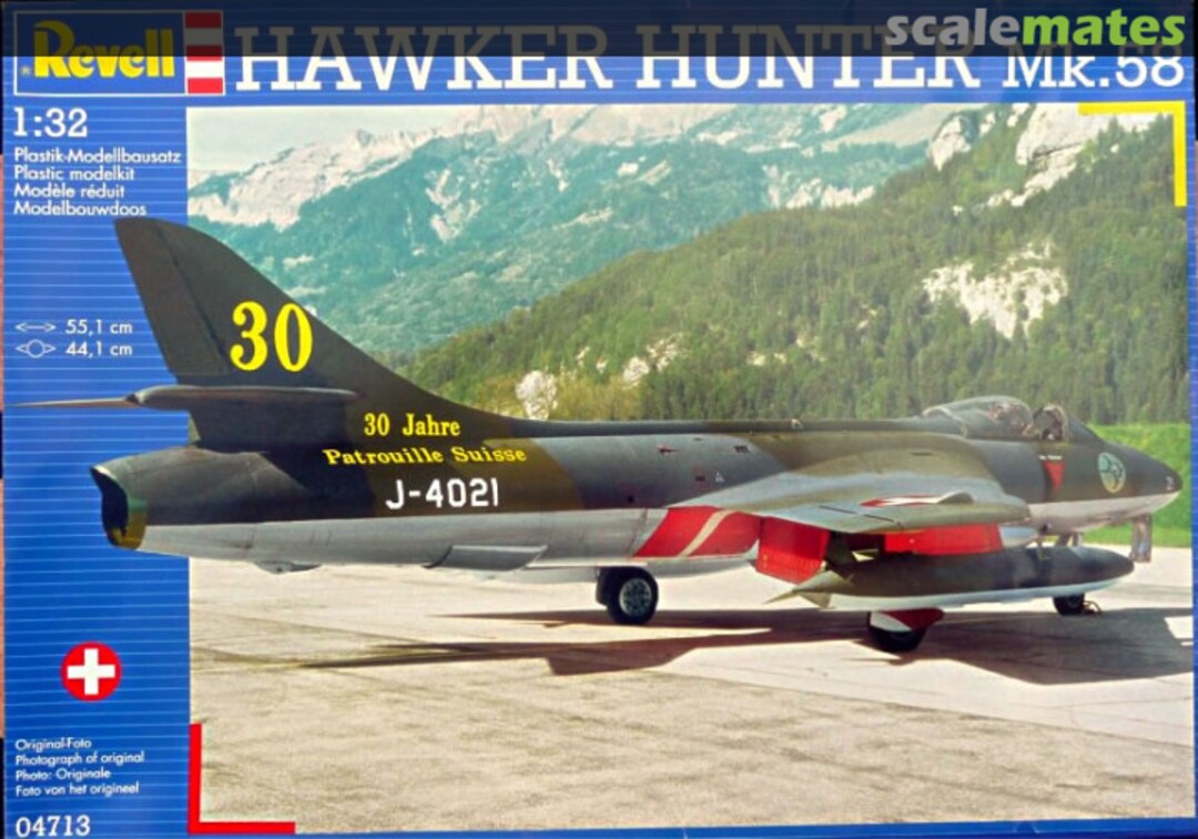 Boxart Hawker Hunter Mk.58 04713 Revell