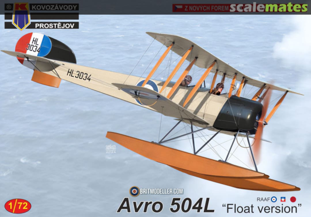 Boxart Avro 504L KPM0464 Kovozávody Prostějov