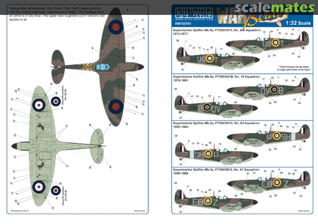 Boxart Supermarine Spitfire Mk.IIa KW132101 Kits-World