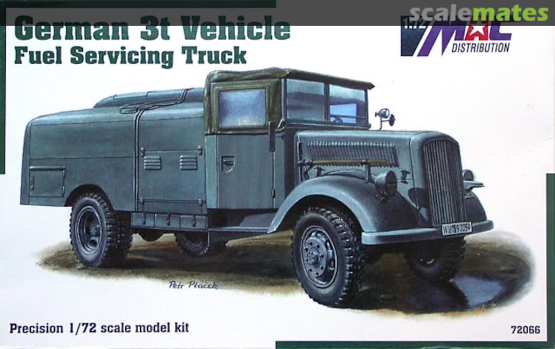 Boxart German 3t Vehicle Fuel Servicing Truck 72066 MAC Distribution