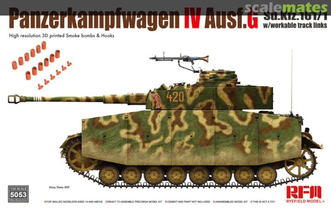 Boxart Panzerkampfwagen IV Ausf. G late RM-5053 Rye Field Model