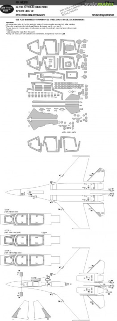 Boxart Su-27UB ADVANCED kabuki masks NWAM0831 New Ware