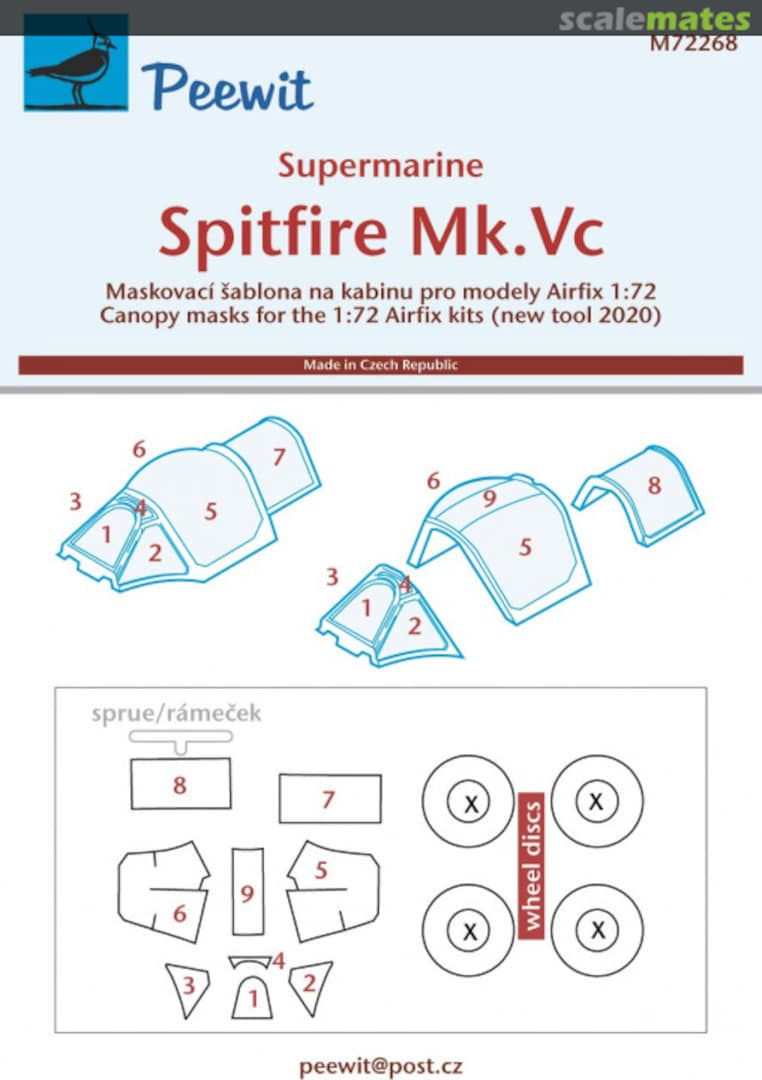 Boxart Supermarine Spitfire Mk.Vc M72268 Peewit