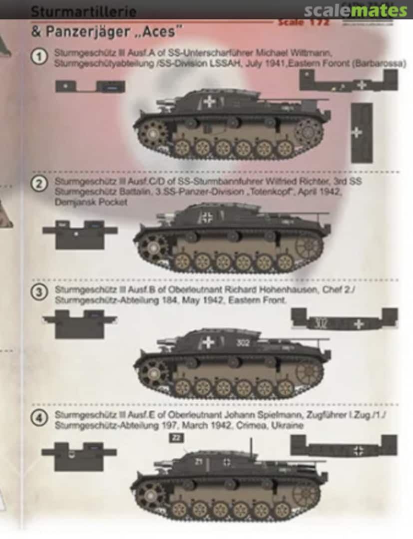 Boxart Sturmartillerie and Panzerjager Aces 72-451 Print Scale