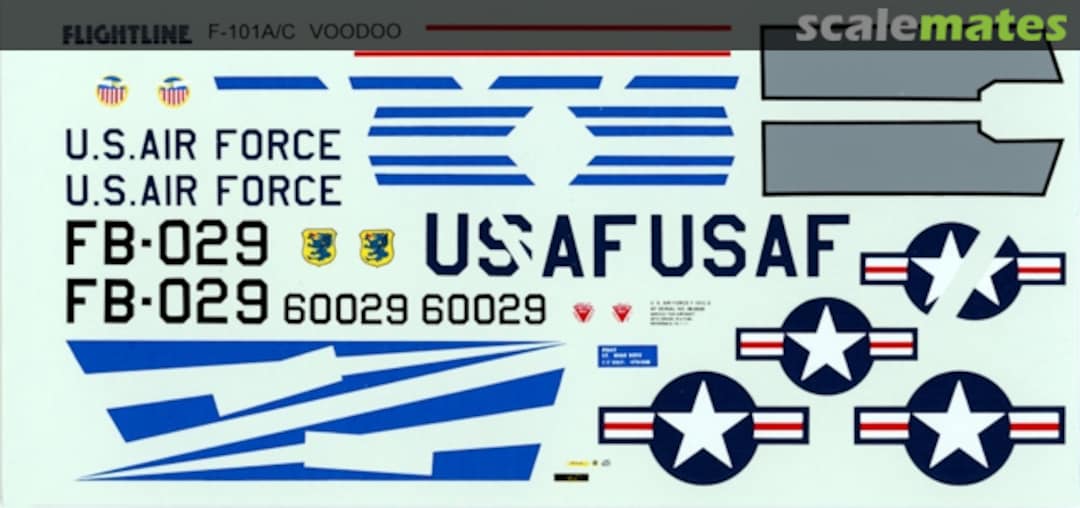 Boxart F-101A/C Voodoo 48-F101C Flightline Decals