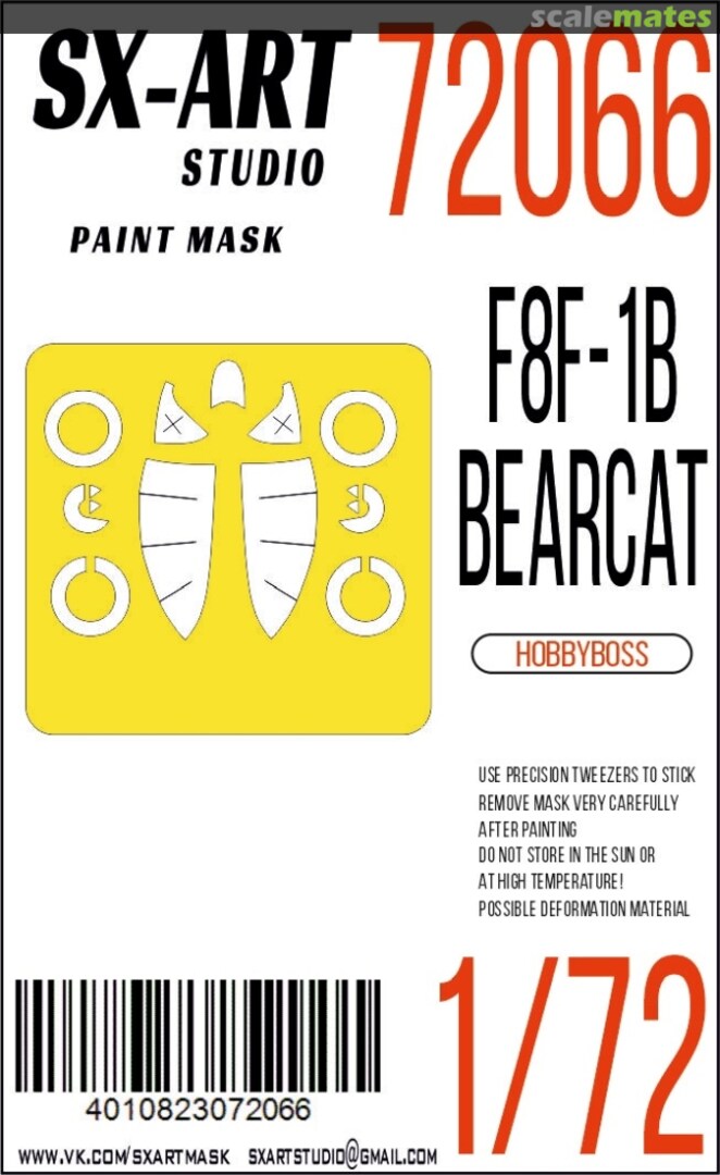 Boxart F8F-1B Bearcat masks 72066 SX-Art