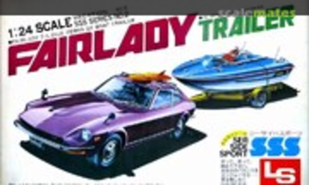 1:24 Fairlady Z-L 2by2 &amp; Zebra GX w/Boat Trailer (LS C1002)