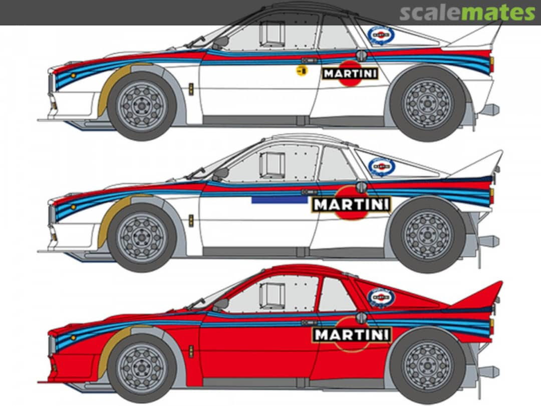 Boxart Lancia Rally 037 sponsored by Martini Rothmans SHK-D504 Shunko Models