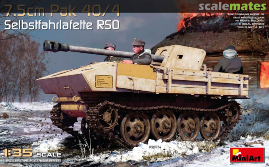 Boxart 7.5cm PaK 40/4 auf gep. Selbstfahrlafette RSO 35483 MiniArt