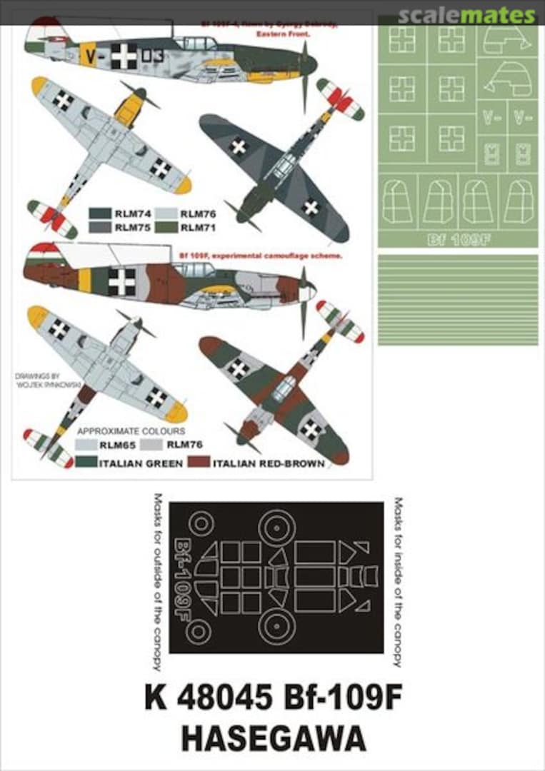 Boxart Bf 109F (Hungarian) K48045 Montex