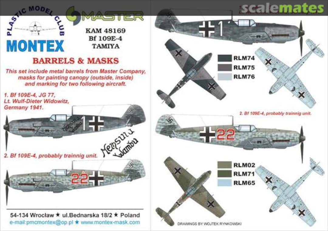 Boxart Bf 109E-4 KAM48169 Montex