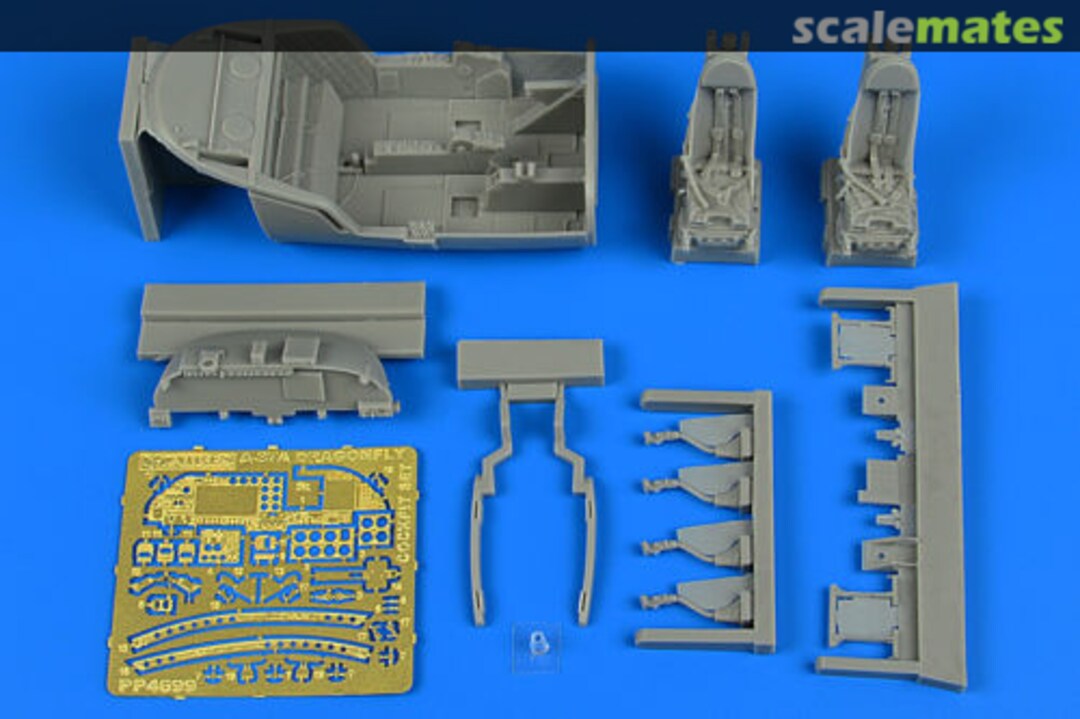 Boxart A-37A Dragonfly cockpit set 4699 Aires