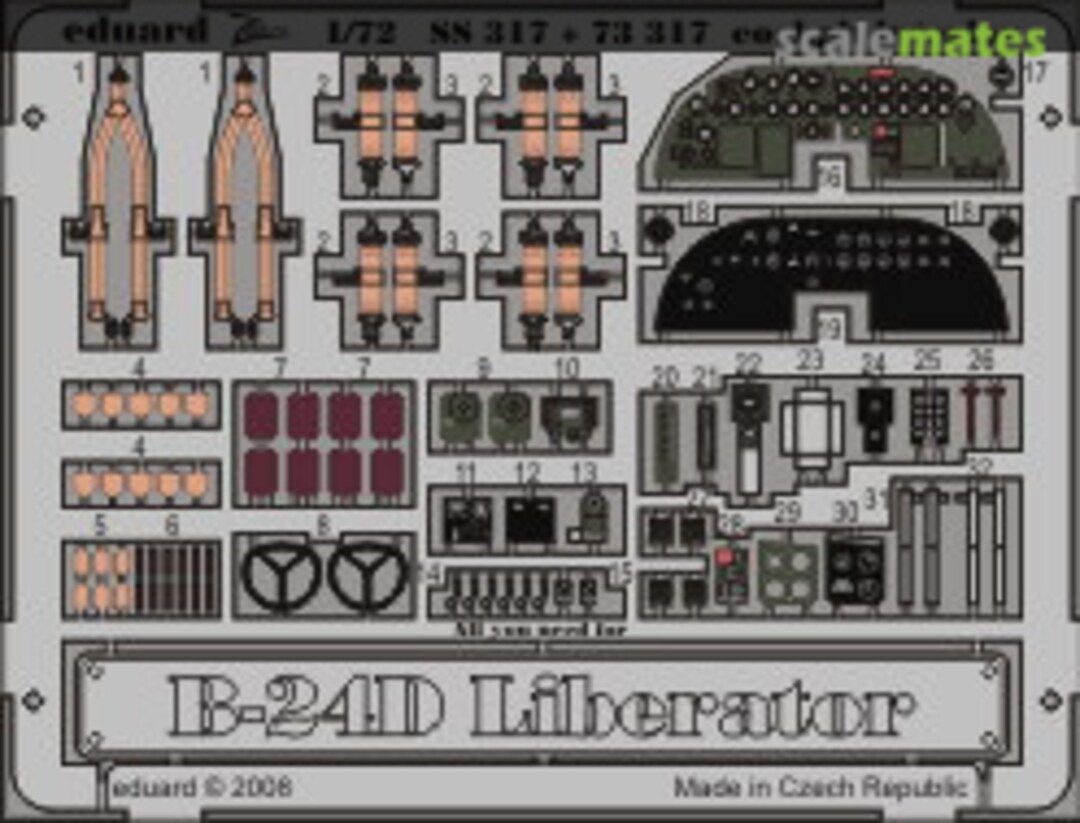 Boxart B-24D interior S.A. 73317 Eduard