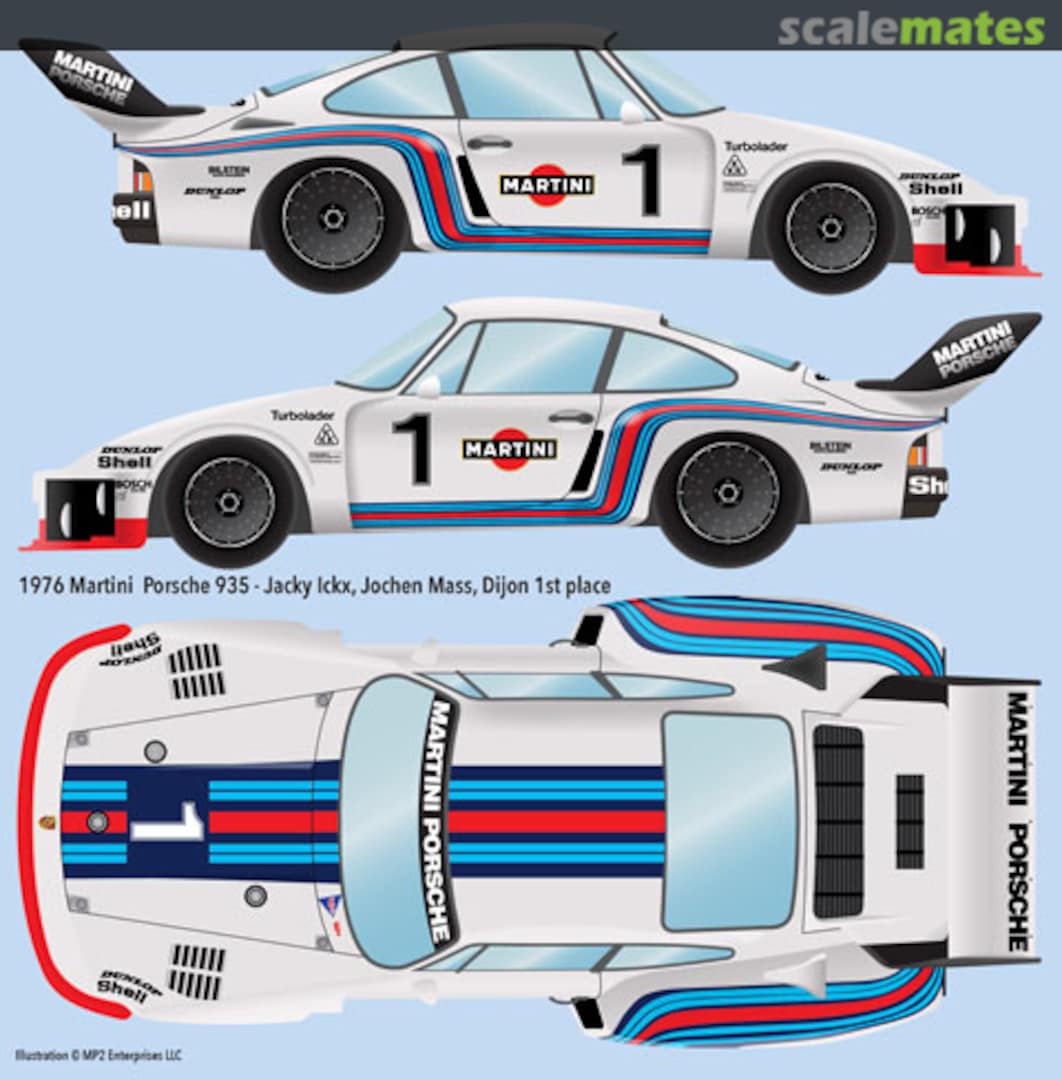 Boxart Porsche 935 #002 "MARTINI"  Indycals