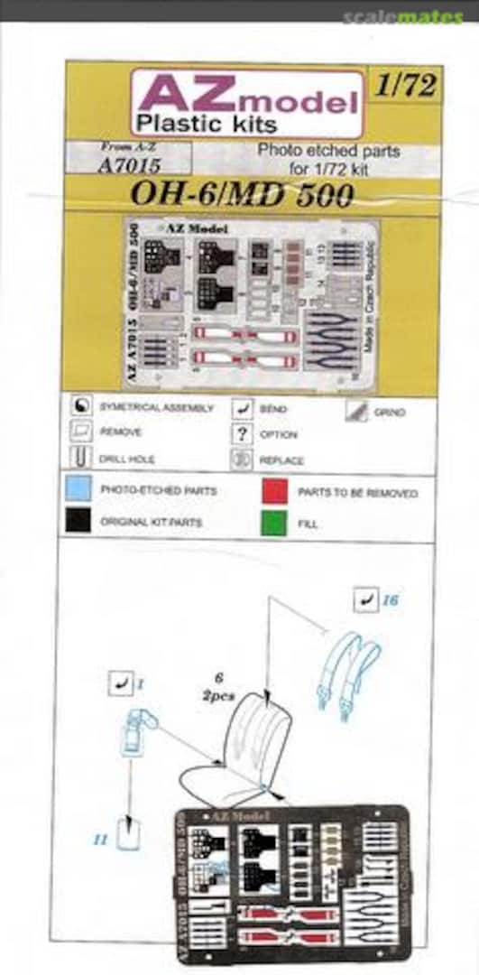 Boxart Hughes OH-6/MD-500 A7015 AZmodel