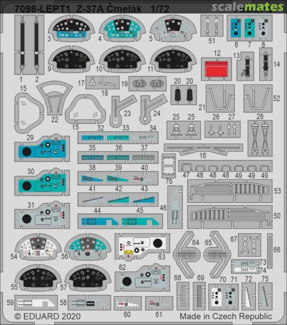 Boxart Z-37A Čmelák PE-set 7098-LEPT Eduard