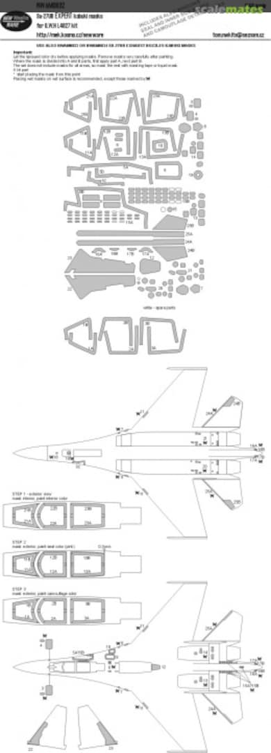 Boxart Su-27UB EXPERT kabuki masks NWAM0832 New Ware