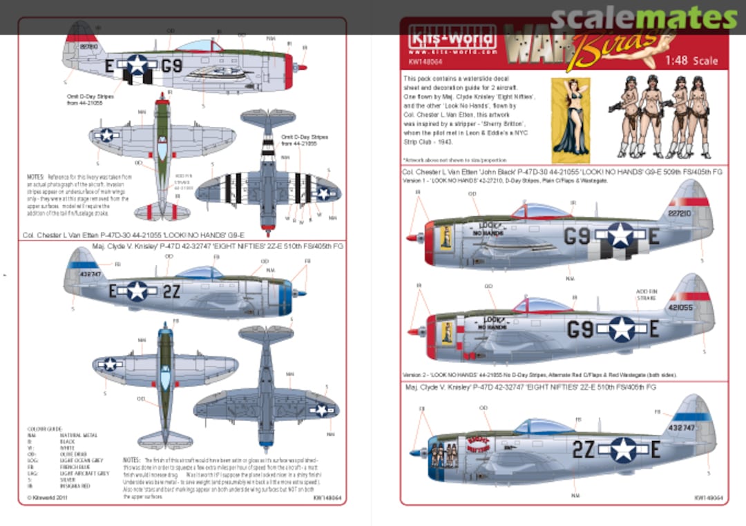 Boxart P-47D Thunderbolt KW148064 Kits-World