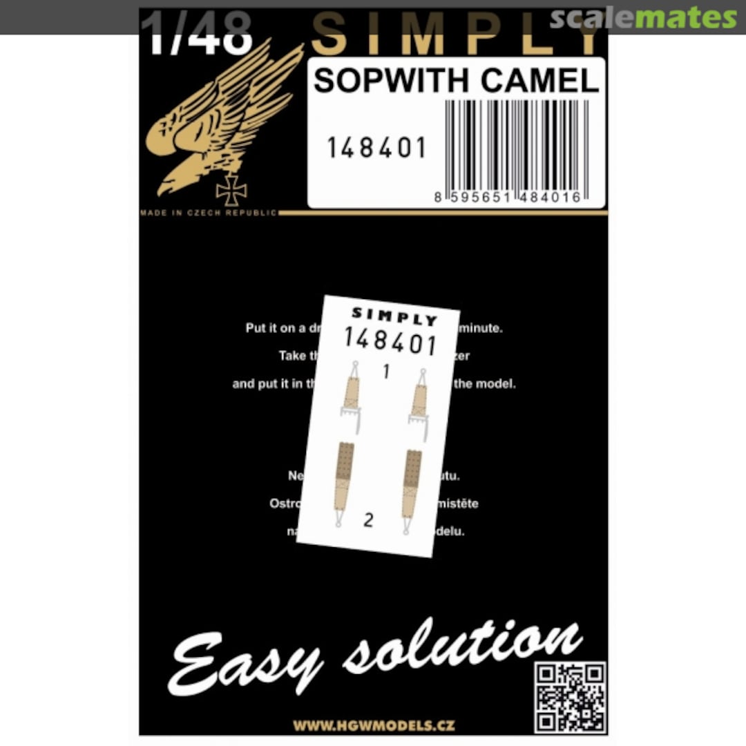 Boxart Sopwith Camel - Seatbelts 148401 HGW Models