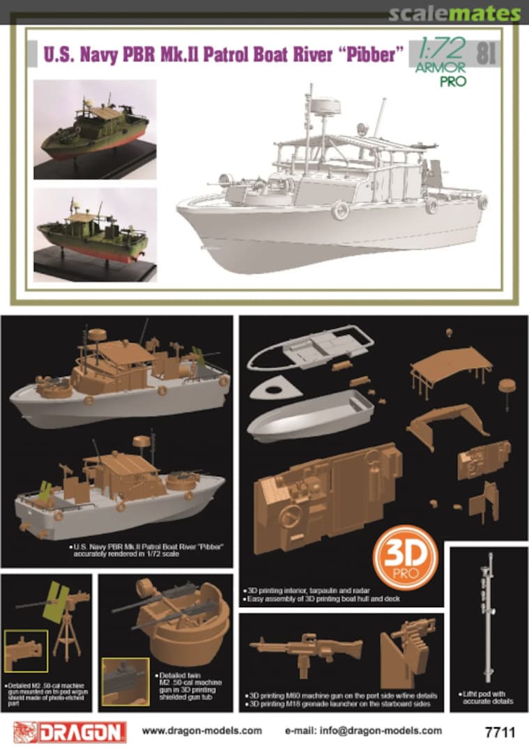 Boxart PBR Mk II Patrol Boat River ‘Pibber‘ 7711 Dragon