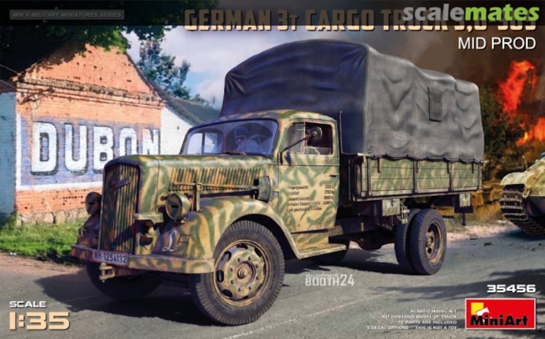 Boxart 3t Cargo Truck 3,6-36S 35456 MiniArt