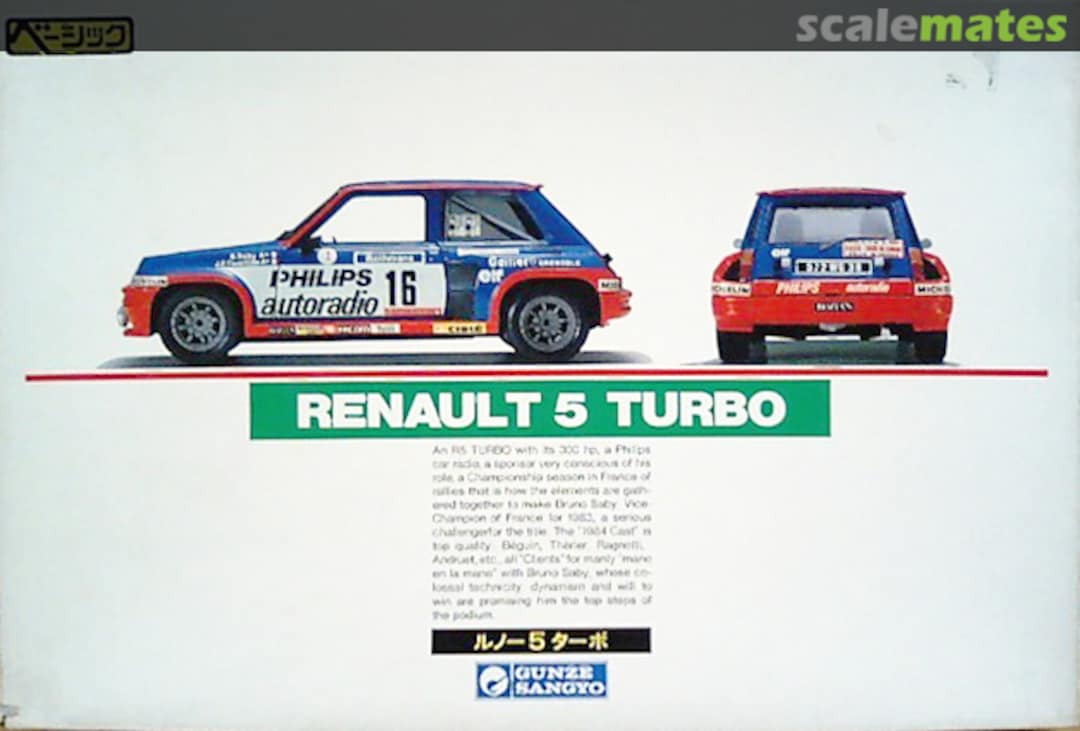 Boxart Renault 5 Turbo FG-251:1000 Gunze Sangyo