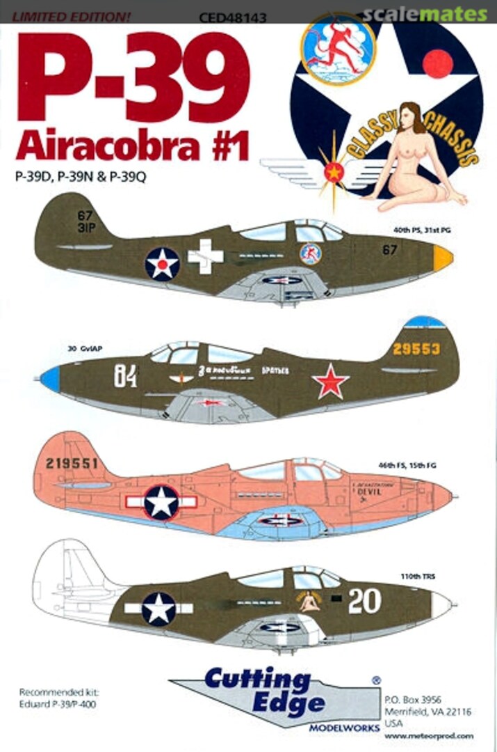 Boxart P-39 Airacobra #1 CED48143 Cutting Edge Modelworks