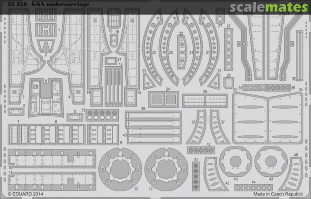 Boxart A-6A undercarriage - Trumpeter - 32359 Eduard