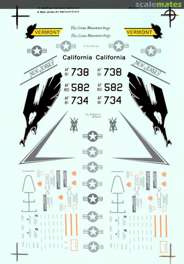 Boxart F-16A Plus Falcons 48-0357 SuperScale International