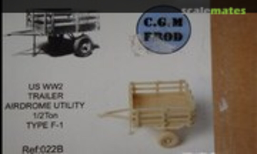 1:35 Trailer Airdrome Utility 1/2 Ton Type F-1 (CGM Productions 022B)