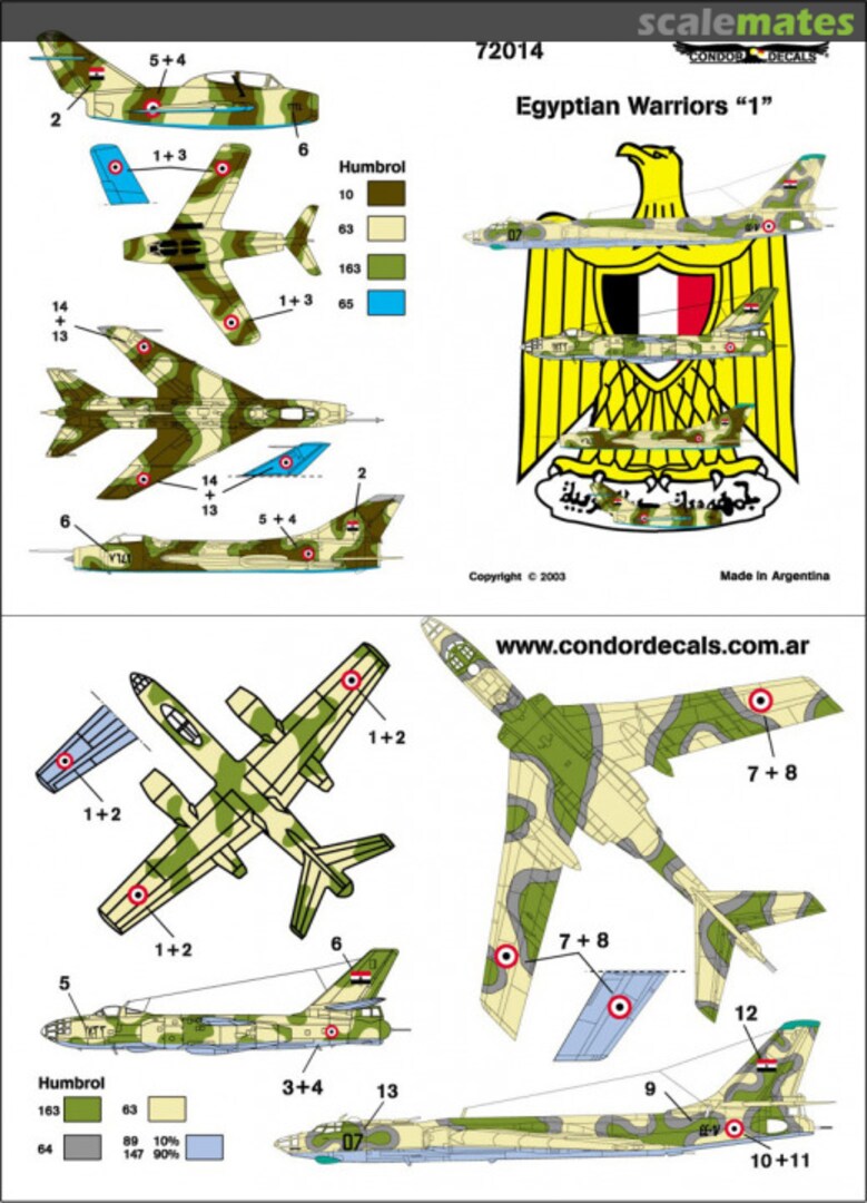 Boxart Egyptian Warriors 72014 Condor Decals