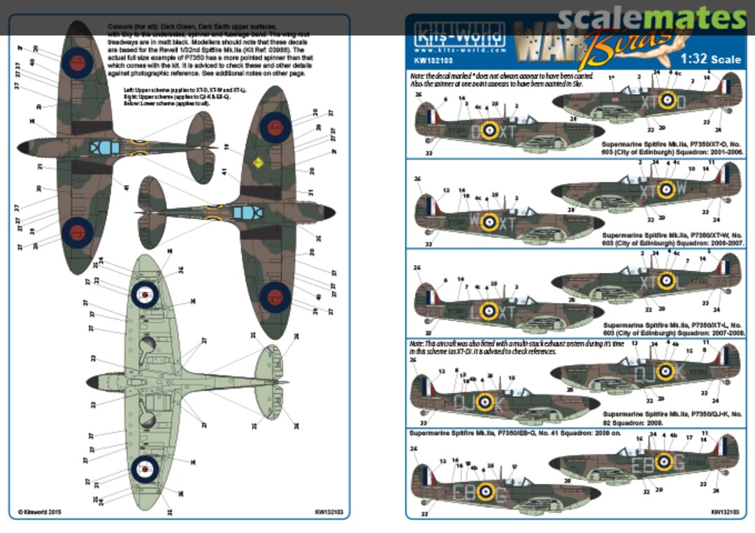 Boxart Supermarine Spitfire Mk.IIa KW132103 Kits-World