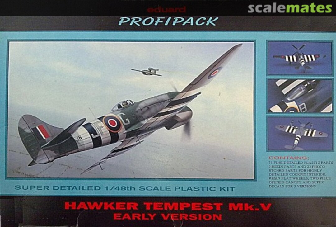 Boxart Hawker Tempest Mk.V early version 8025 Eduard