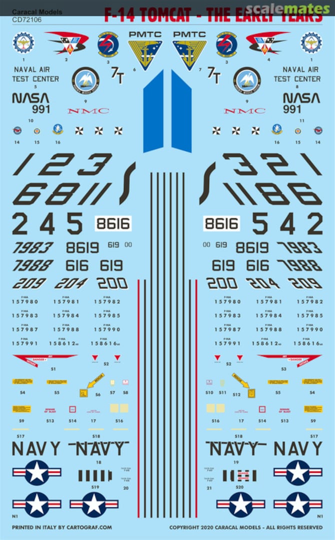 Contents F-14 Tomcat "The Early Years" CD72106 Caracal Models